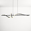 Black designer pendant lamp with 3-step dimmable LEDs - Ches