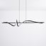 3-step dimmable designer pendant light Ches - black with integrated LED