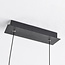 3-step dimmable designer pendant light Ches - black with integrated LED