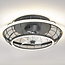 Black Lilu ceiling fan with integrated LED