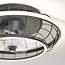Black Lilu ceiling fan with integrated LED