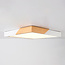 3-step dimmable ceiling light Meta - square with wooden detail