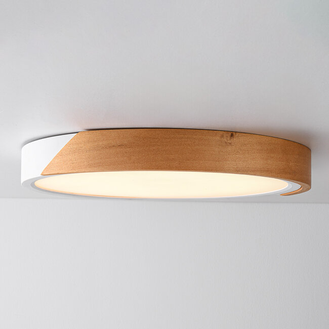 3-step dimmable ceiling light with wooden detail - Jano