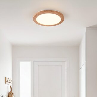 Ceiling light, 3-step dimmable with wooden rim - Camille