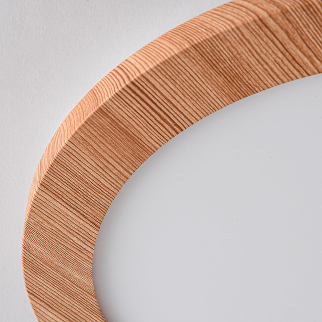 Ceiling lamp, 3-step dimmable with wooden rim - Camille