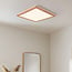 Modern ceiling lamp Celeste, wood look, 3-step dimmable