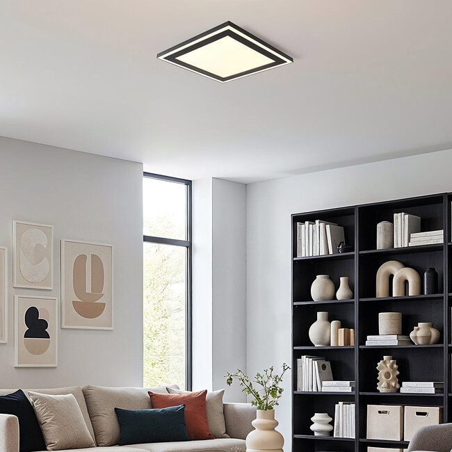 Square ceiling lamp, 3-step dimmable - Noella
