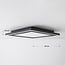 Square ceiling lamp Noella with two lights, 3-step dimmable