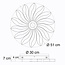 Ceiling lights flower design with adjustable colour temperature - Anchusa