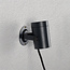 Adjustable outdoor wall light - black