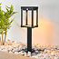 Solar outdoor floor lamp Janita with sensor - black