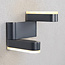 Fold-out wall lamp for outdoor use 9W - Black
