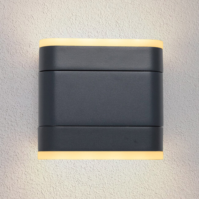 Fold-out wall lamp for outdoor use 9W - Black