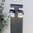 Standing outdoor lamp with adjustable spotlights - Jente