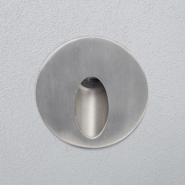 Recessed wall light for outdoor use 3W - silver