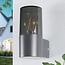 Modern outdoor wall light - smoked grey