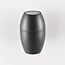Oval outdoor wall light - black