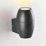 Contemporary oval wall light for outdoor use