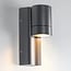 High-quality outdoor wall light aluminium and glass - black