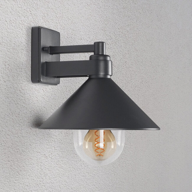 Retro wall lamp, Black
