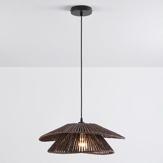 Brown rope pendant lamp - Osaka