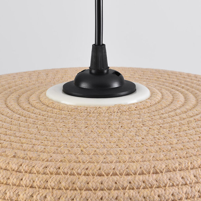 pendant light Fukuoka in cotton - neutral colour