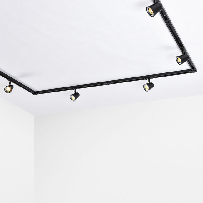 Railspot 1-phase Sev, 3-step dimmable - black with chrome