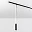 Track Tube pendant light 1-Phase Len, Black