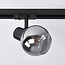 Track spotlights 1-phase Melle - smoked glass
