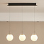 Silje pendant lamp in gold with milky white glass - 3-step dimmable, 2700K