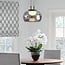pendant light Mette - black with smoked glass and 3-step dimmable LED