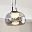 pendant light Mette - black with smoked glass and 3-step dimmable LED