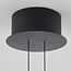pendant light Mette - black with smoked glass and 3-step dimmable LED