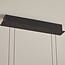 pendant light Katla - black with smoked glass and 3-step dimmable LED