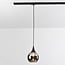 Track pendant light 1-phase Nya with smoked glass and mirror effect