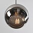 Track pendant light 1-phase Nya with smoked glass and mirror effect
