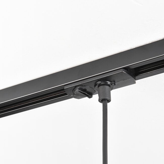 Track pendant light 1-phase Nya with smoked glass and mirror effect