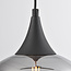 Single-phase rail pendant lamp with smoked glass and Mirror effect - Nill