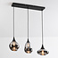 3-light pendant lamp with smoked glass - Lovi