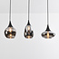 3-light pendant lamp with smoked glass - Lovi
