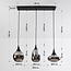 3-light pendant lamp with smoked glass - Lovi