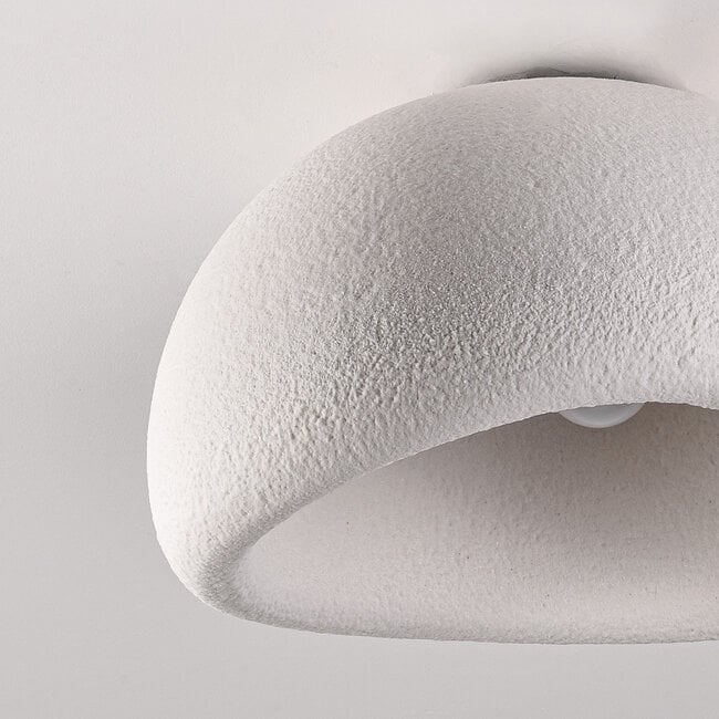 Wabi Sabi ceiling light Stone Craft with stone effect 48 x 38 cm - white