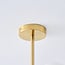 6-light ceiling light Venezia - gold with opal glass