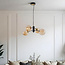 Firenze pendant lamp with Amber glass, 4-light