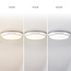 White flush ceiling light Ø25.5 cm with sensor and adjustable colour temperature