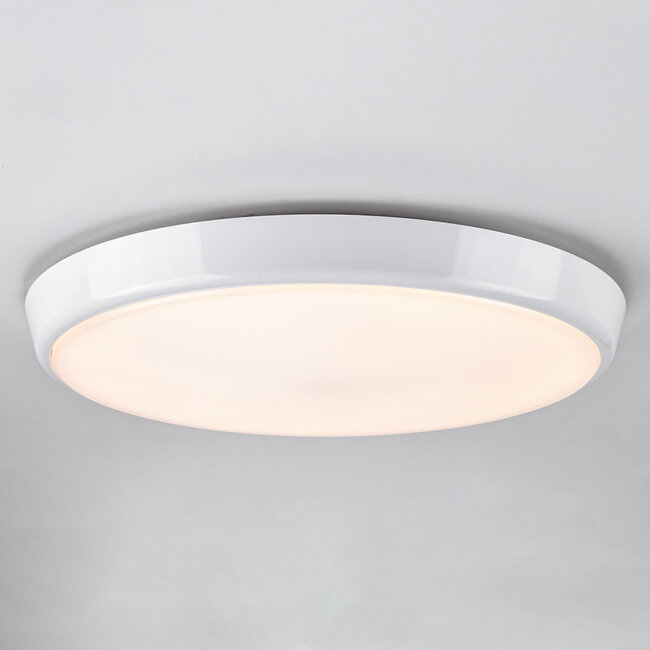 White flush ceiling lights Ø35.2 cm with adjustable colour temperature