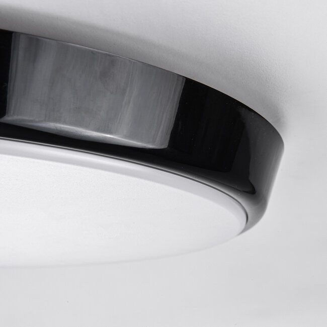 Black ceiling light Ø35.2 cm with sensor and adjustable colour temperature