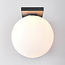 Outdoor wall light in anthracite with opal white polycarbonate shade - Luna