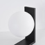 Standing outdoor lamp in anthracite with opal white polycarbonate shade - Mesia
