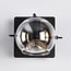 Wall spotlight Jace - black with amber glass